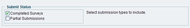 Query submit status options